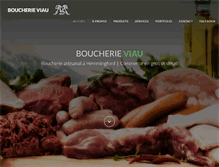 Tablet Screenshot of boucherieviau.com